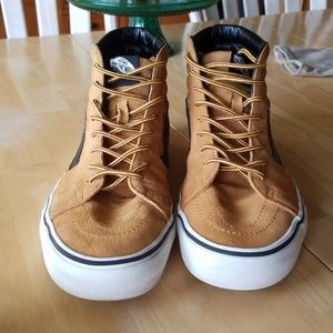 Dark Tan Skate Highs High Top Vans